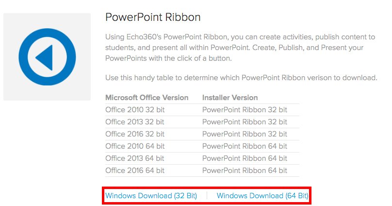 echo alp powerpoint ribbon quick guide
