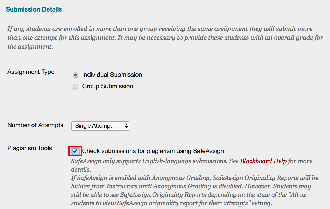 Safe assignment online check