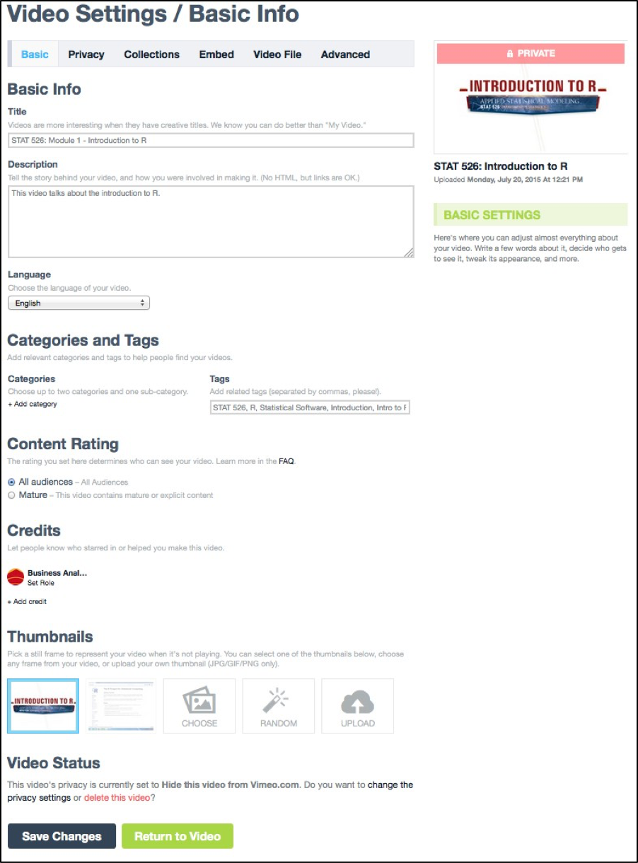 how to upload vimeo6
